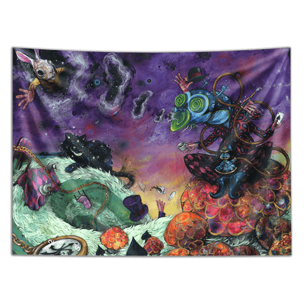 Alice in wonderland psychedelic tapestry 2025