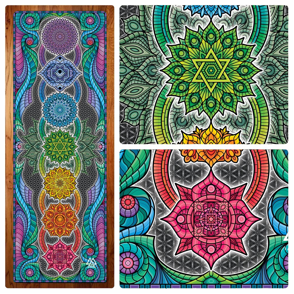 Chakra Bliss Yoga Mat - Third Eye Tapestries