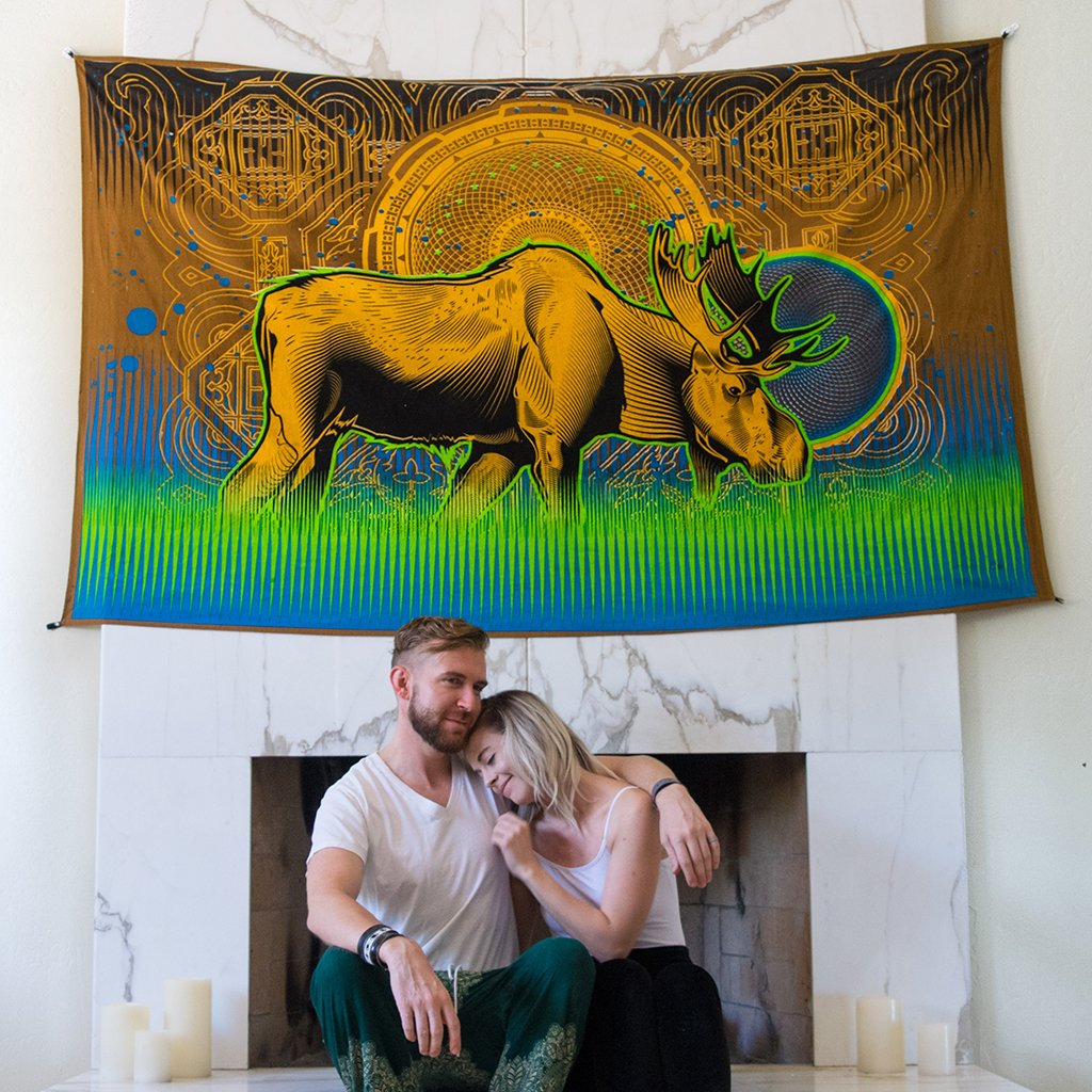 Moose Tapestry by Mugwort