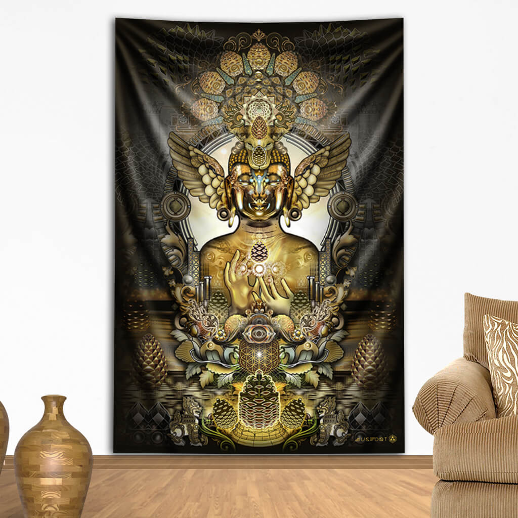 Pinecone Buddha - Third Eye Tapestries