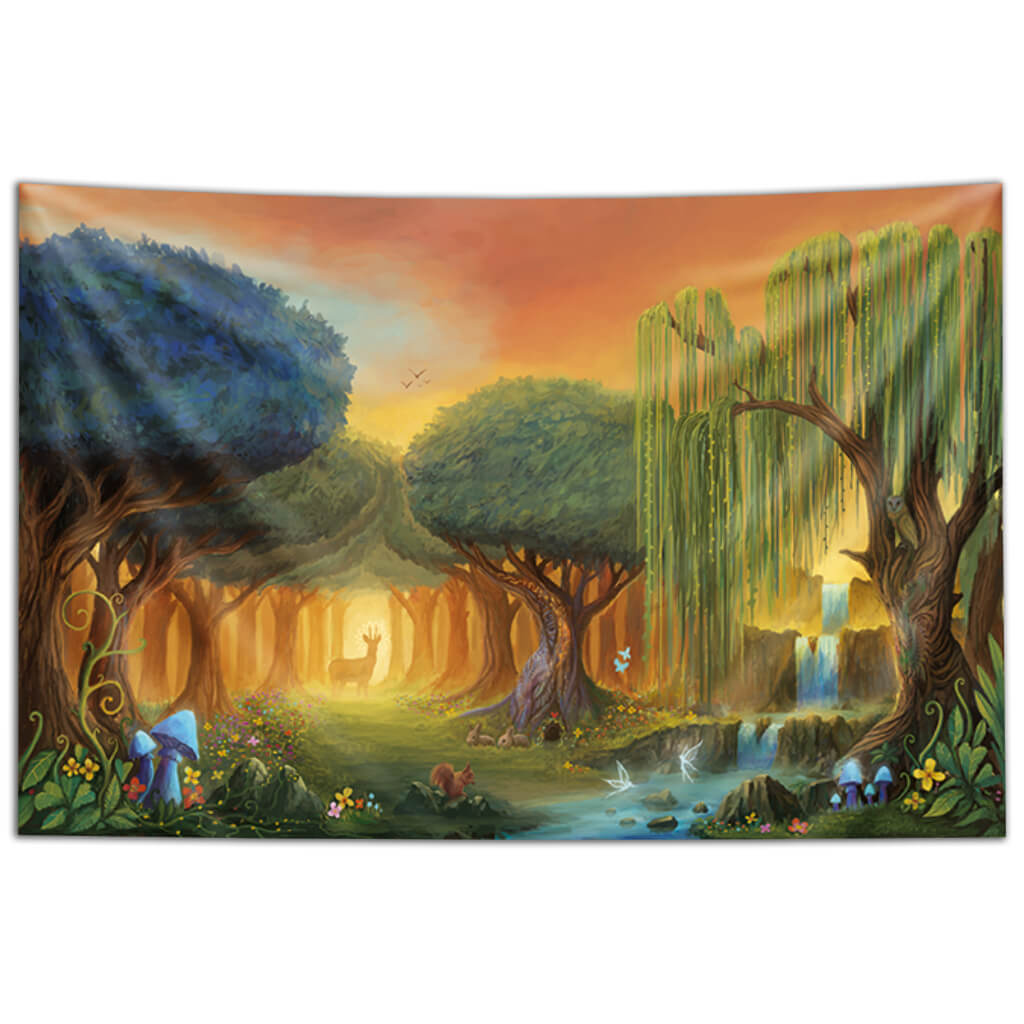 Enchanted forest wall online tapestry