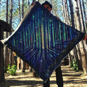 Visionary Artist Dela Electric Forest Tapestry by Third Eye Tapestries